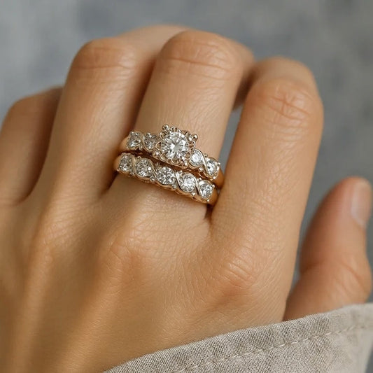 Vintage Ring in Glänzendem Gold