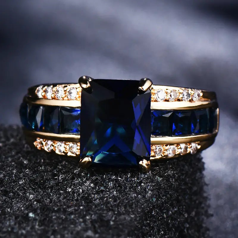 Anillo de Zafiro Catalina | Oro
