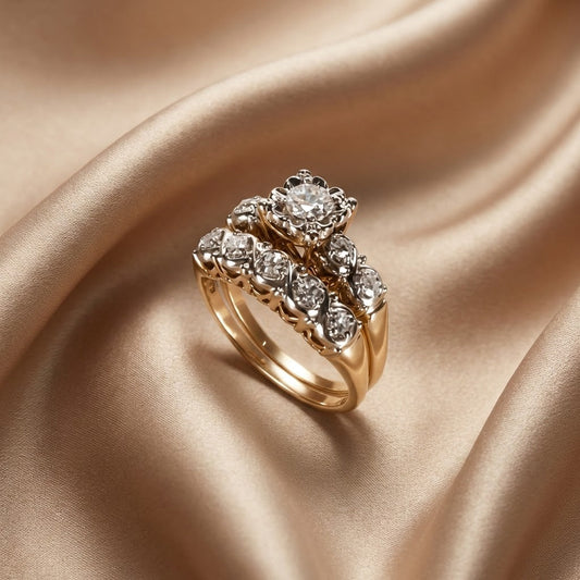 Vintage Ring in Glänzendem Gold