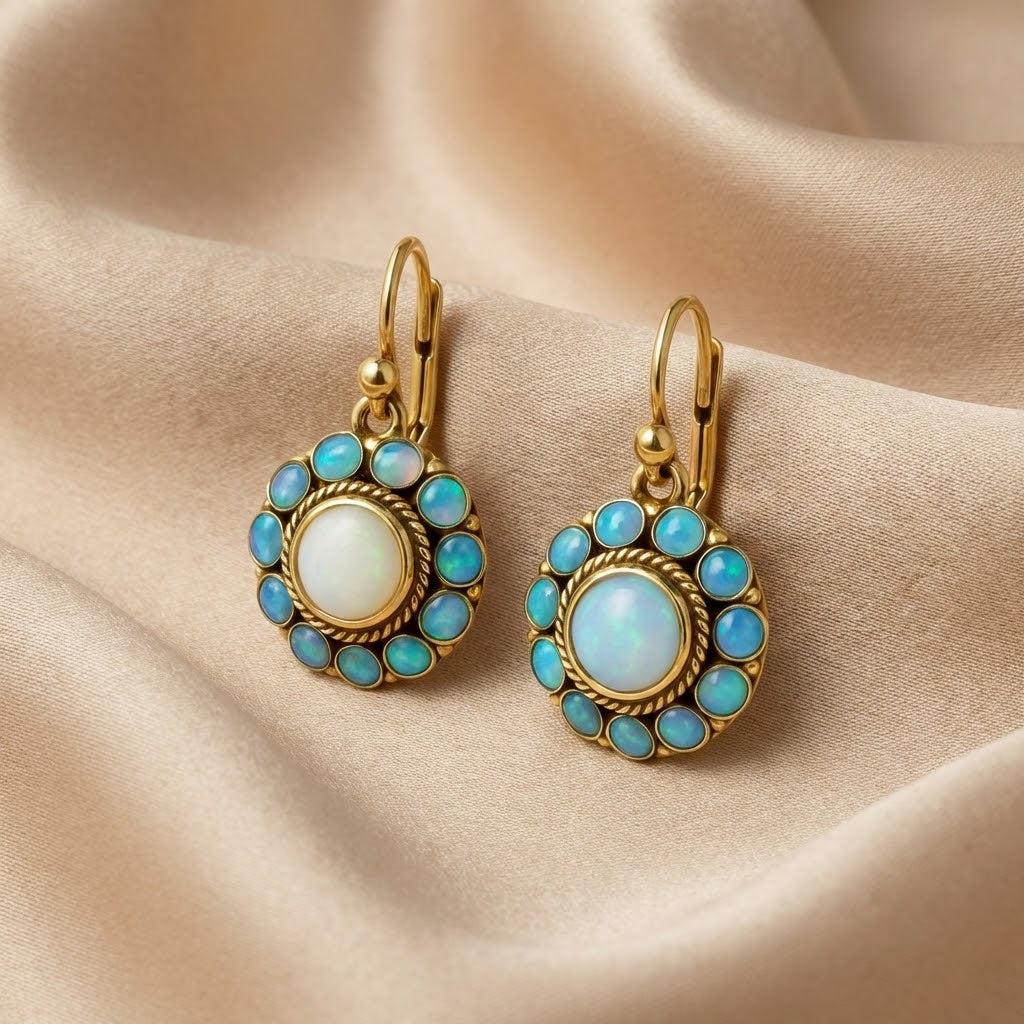 Vintage-Ohrringe mit Opal aus der Kollektion